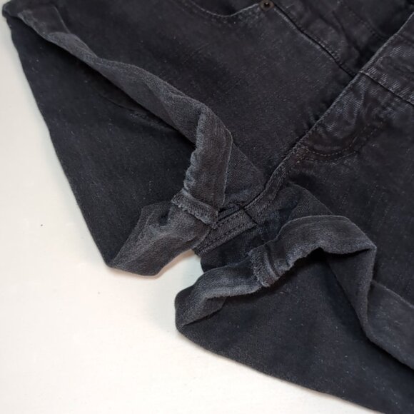 3/$20 Mossimo High Rise Short Shorts Faded Denim Cuffed Button Fly Jean - Picture 9 of 9